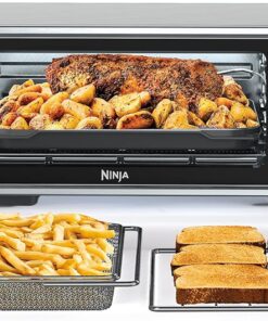 Ninja SP351 Toaster Oven, Air Fryer, Thermometer, Toaster Oven Air Fryer Combo, Stainless Steel