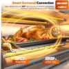 Nuwave Bravo Pro Convection Air Fryer Toaster Oven Combo, 2025 New and Improved, 10-in-1, 50°-450°F Temp Controls, Quick & Even Crisp Technology, 21Qt Capacity, Cozy Blue, PFAS Free