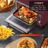 Nuwave Bravo Pro Smart Air Fryer Toaster Oven Combo, 12-in-1 Functions with Quicker & Even Crisp Technology, 1800W, 50-450°F, PFAS-Free, 21QT, Cinnamon