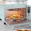 Nuwave Bravo Pro Smart Air Fryer Toaster Oven Combo, Airfryer Convection Oven Countertop, 12-in-1 Functions with Quicker & Even Crisp Technology, 1800W, 50-450°F, PFAS-Free, 21QT, Mint