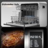 Nuwave Bravo Pro Smart Toaster Oven Countertop, True Air Fryer Combo w/Improved 100% Convection, 35% Crispier, 112 Presets, Customizable Pizza Zones, Integrated Probe, PFAS Free, 30QT, Stainless Steel