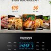 Nuwave Brio 15.5Qt Air Fryer Rotisserie Oven, X-Large Family Size, Powerful 1800W, 4 Rack Positions, 50°-425°F Temp Controls, 100 Presets & 50 Memory, Integrated Smart Thermometer, Linear T Technology