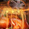 Nuwave Brio 15.5Qt Air Fryer Rotisserie Oven, X-Large Family Size, Powerful 1800W, 4 Rack Positions, 50°-425°F Temp Controls, 100 Presets & 50 Memory, Integrated Smart Thermometer, Linear T Technology