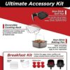 Nuwave Brio 6-Quart Healthy Digital Smart Air Fryer with Probe One-Touch Digital Controls, Advanced Cooking Functions, Removable Divider Insert & Grill Pan (NEW ACCESSORY),Black