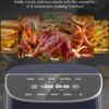Nuwave Brio Plus 8 Qt Air Fryer, PFAS Free, New & Improved, Digital Touch Screen, Cool White Display, 50°F~400°F in Precise 5°, 5 Cook Functions, 100 Presets & 50 Memory, 3 Wattages 700, 1500, 1800, Deep Blue