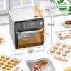 Nuwave Combi Steam Oven, Non-Toxic Stainless Steel Multi-Cooker with Air Fry, Steam, Sous Vide, Toast & More, 50-450°F Precision, 120 Presets, Moisture Control, Programmable, Easy to Clean