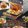 Nuwave Combi Steam Oven, Non-Toxic Stainless Steel Multi-Cooker with Air Fry, Steam, Sous Vide, Toast & More, 50-450°F Precision, 120 Presets, Moisture Control, Programmable, Easy to Clean