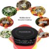 Nuwave Diamond Induction Cooktop, New & Improved Electric Burner with Probe, 91 Temps 50°F to 500°F, 6.5” Heating Coil, Shatter-Proof Ceramic Glass, 3 Wattage Settings, Ideal for Dorms, RVs & Apts