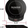 Nuwave Flex Precision Induction Cooktop, 10.25” Shatter-Proof Ceramic Glass, 6.5” Heating Coil, 45 Temps 100°F to 500°F, 4Qt Induction-Ready Healthy Ceramic Non-Stick Everyday Pan with Lid Included