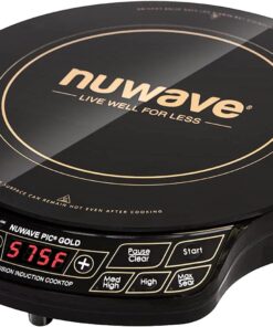 Nuwave Gold Precision Induction Cooktop, Portable, Powerful with Large 8” Heating Coil,100°F to 575°F, 3 Wattage Settings, 12” Heat-Resistant Cooking Surface