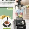 Nuwave Infinity Commercial Blender, Heavy-Duty Smoothie Blender w/ 2.5HP Copper Motor & Laser-Cut Blades, Last 100 Years, Quick Ice Crushing, 64oz Tritan Jar, NSF Certified, 10 Speeds, Self-Cleaning