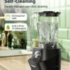 Nuwave Infinity Commercial Blender, Heavy-Duty Smoothie Blender w/ 2.5HP Copper Motor & Laser-Cut Blades, Last 100 Years, Quick Ice Crushing, 64oz Tritan Jar, NSF Certified, 10 Speeds, Self-Cleaning