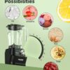 Nuwave Infinity Commercial Blender, Heavy-Duty Smoothie Blender w/ 2.5HP Copper Motor & Laser-Cut Blades, Last 100 Years, Quick Ice Crushing, 64oz Tritan Jar, NSF Certified, 10 Speeds, Self-Cleaning