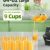 Nuwave Infinity Commercial Blender, Heavy-Duty Smoothie Blender w/ 2.5HP Copper Motor & Laser-Cut Blades, Last 100 Years, Quick Ice Crushing, 64oz Tritan Jar, NSF Certified, 10 Speeds, Self-Cleaning