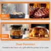 Nuwave Infra-Red Primo Grill Oven, Integrated Smart Thermometer, Nonstick Grill Bottom & Convection Top for Surround Cooking, Cook Fresh or Frozen, Durable Power Dome Included