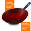 Nuwave Mosaic Induction Wok, Precise Temp Controls from 100°F to 575°F in 5°F, Wok Hei, Infuse Complex Charred Aroma & Flavor, 3 Watts 600,900 & 1500, Authentic 14-inch Carbon Steel Wok Included,Black Nuwave Mosaic Induction Wok, Precise Temp Controls from 100°F to 575°F in 5°F, Wok Hei, Infuse Complex Charred Aroma & Flavor, 3 Watts 600,900 & 1500, Authentic 14-inch Carbon Steel Wok Included,Black