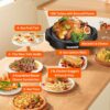 Nuwave Oven Pro Plus Air Fryer, Infra-Red Countertop, 2025 Advanced Convection, No Defrosting or Preheating, Cook Fresh or Frozen, Durable Power Dome, 100 Presets & 50 Memory, PFAS Free, Black