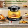 Nuwave Oven Pro Plus Air Fryer, Infra-Red Countertop, 2025 Advanced Convection, No Defrosting or Preheating, Cook Fresh or Frozen, Durable Power Dome, 100 Presets & 50 Memory, PFAS Free, Black