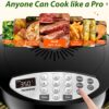 Nuwave Oven Pro Plus Air Fryer, Infra-Red Countertop, 2025 Advanced Convection, No Defrosting or Preheating, Cook Fresh or Frozen, Durable Power Dome, 100 Presets & 50 Memory, PFAS Free, Black