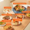 Nuwave Oven Pro Plus Air Fryer, Infra-Red Countertop, 2025 Advanced Convection, No Defrosting or Preheating, Cook Fresh or Frozen, Durable Power Dome, 100 Presets & 50 Memory, PFAS Free, Cozy Blue