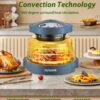 Nuwave Oven Pro Plus Air Fryer, Infra-Red Countertop, 2025 Advanced Convection, No Defrosting or Preheating, Cook Fresh or Frozen, Durable Power Dome, 100 Presets & 50 Memory, PFAS Free, Cozy Blue