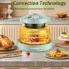Nuwave Oven Pro Plus Air Fryer, Infra-Red Countertop, 2025 Advanced Convection, No Defrosting or Preheating, Cook Fresh or Frozen, Durable Power Dome, 100 Presets & 50 Memory, PFAS Free, Mint Green