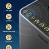 Nuwave OxyPure Zero Plus Air Purifier, Save on Filter Replacements, Covers up to 3210ft² Large Room with Powerful Motor, Captures 99.99% of Particles, Dust, Smells, Sleep Mode for Bedroom