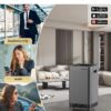 Nuwave OxyPure Zero Plus Air Purifier, Save on Filter Replacements, Covers up to 3210ft² Large Room with Powerful Motor, Captures 99.99% of Particles, Dust, Smells, Sleep Mode for Bedroom