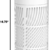 Nuwave Oxypure Air Purifiers 3XL H13 HEPA Filter for Home Bedroom, 17dB, 360° Air Intake, Removal to 0.1 Micron Smoke Dust Pollen Pet Hair Odor, Air Quality Sensor, Energy Star