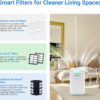 Nuwave Oxypure Zero Air Purifier with Washable Reusable Filters for Large Room | Smart Air Cleaners 99.9% Removal 0.1 Micron Particles | Dual Odor Sensor, Sleep Mode, 6 Fan Speed & Timer, App Control