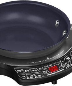 Nuwave PIC Flex Compact, Portable, Powerful Induction Cooktop With 9-inch Duralon Healthy Ceramic Non-Stick Fry Pan