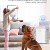 Nuwave Portable Air Purifier for Large Room up to 1361 Sq Ft with PM 2.5 Display Air Quality Sensor, H13 True HEPA Air Filter Remove 99.97% of Pets Hair Odor Dust Smoke with Double-sided Air Intake