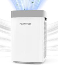 Nuwave Portable Air Purifier for Large Room up to 1361 Sq Ft with PM 2.5 Display Air Quality Sensor, H13 True HEPA Air Filter Remove 99.97% of Pets Hair Odor Dust Smoke with Double-sided Air Intake