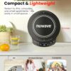 Nuwave Portable Induction Cooktop Diamond with Probe, Advanced Countertop Burner, 91 Temps from 100°F to 500°F, 12”Shatter-Proof Ceramic Glass & 6.5”Heating Coil, Ideal for RV Camp,Small Apt,Travel