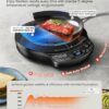 Nuwave Portable Induction Cooktop Diamond with Probe, Advanced Countertop Burner, 91 Temps from 100°F to 500°F, 12”Shatter-Proof Ceramic Glass & 6.5”Heating Coil, Ideal for RV Camp,Small Apt,Travel