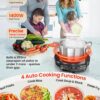 Nuwave Portable Induction Cooktop Diamond with Probe, Advanced Countertop Burner, 91 Temps from 100°F to 500°F, 12”Shatter-Proof Ceramic Glass & 6.5”Heating Coil, Ideal for RV Camp,Small Apt,Travel