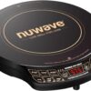 Nuwave Precision Induction Cooktop Gold, 12” Shatter-Proof Ceramic Glass Surface, Large 8” Heating Coil, Portable, 51Temp Settings 100°F to 575°F, 3 Wattage Settings 600, 900, and 1500 Watts