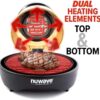 Nuwave Primo Grill Oven PFAS Free Countertop Oven with Convection Top & Grill Bottom, Smart Thermometer, Perfect for Cooking Frozen or Fresh with Surround Heat for Flawless Results