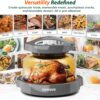Nuwave Pro Plus 2 Infra-Red Oven, Countertop, Convection, Cook Fresh or Frozen, No Defrosting or Preheating, Cook Healthy, 360 Surround Heat, Adjustable Temps, 100 Presets, 50 Memory, Tough Power Dome, Cool Gray