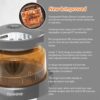 Nuwave Pro Plus 2 Infra-Red Oven, Countertop, Convection, Cook Fresh or Frozen, No Defrosting or Preheating, Cook Healthy, 360 Surround Heat, Adjustable Temps, 100 Presets, 50 Memory, Tough Power Dome, Cool Gray