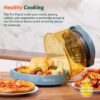 Nuwave Pro Plus 2 Infra-Red Oven, Countertop, Convection, Cook Fresh or Frozen, No Defrosting or Preheating, Cook Healthy, 360 Surround Heat, Adjustable Temps, 100 Presets, 50 Memory, Tough Power Dome, Cozy Blue