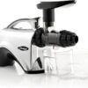 Omega Juicer Premium Vegetable and Fruit Juice Extractor and Nutrition System Makes Nut Milks Baby Food and Sorbets, Adjustable Pressure Settings 80-RPM Slow Masticating Juicer, 150-Watts, Silver