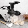 Omega Juicer Premium Vegetable and Fruit Juice Extractor and Nutrition System Makes Nut Milks Baby Food and Sorbets, Adjustable Pressure Settings 80-RPM Slow Masticating Juicer, 150-Watts, Silver