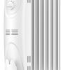 PELONIS Radiator Heater for Large Space, Electric Oil Filled Radiator, Dual Knobs, 1500W, Quiet Space Heater, 3 Modes, Tip-over Protection, White
