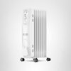 PELONIS Radiator Heater for Large Space, Electric Oil Filled Radiator, Dual Knobs, 1500W, Quiet Space Heater, 3 Modes, Tip-over Protection, White