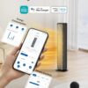 PELONIS Space Heater Large Room, 30" Smart Electric Heaters with Thermostat, App & Voice Remote, 4 Heat Settings, ECO Mode, 24H Timer, Oscillating Tower Heaters for indoor use, Bedroom, Office