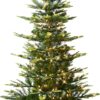 Puleo International 4.5ft Pre-Lit Aspen Fir Artificial Christmas Tree with 250 Clear Lights, 411 Realistic Dense Branch Tips