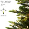 Puleo International 4.5ft Pre-Lit Aspen Fir Artificial Christmas Tree with 250 Clear Lights, 411 Realistic Dense Branch Tips Puleo International 4.5ft Pre-Lit Aspen Fir Artificial Christmas Tree with 250 Clear Lights, 411 Realistic Dense Branch Tips