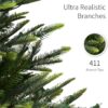 Puleo International 4.5ft Pre-Lit Aspen Fir Artificial Christmas Tree with 250 Clear Lights, 411 Realistic Dense Branch Tips Puleo International 4.5ft Pre-Lit Aspen Fir Artificial Christmas Tree with 250 Clear Lights, 411 Realistic Dense Branch Tips