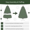 Puleo International 4.5ft Pre-Lit Aspen Fir Artificial Christmas Tree with 250 Clear Lights, 411 Realistic Dense Branch Tips Puleo International 4.5ft Pre-Lit Aspen Fir Artificial Christmas Tree with 250 Clear Lights, 411 Realistic Dense Branch Tips